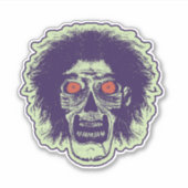 Sticker Zombie Orange Eyes Green (Devant)