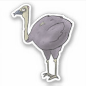 Sticker Zombie ostrich (Devant)