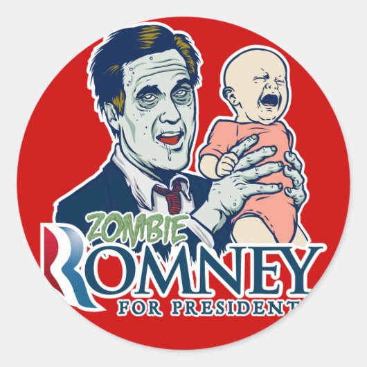 Sticker Zombie Romney (Devant)