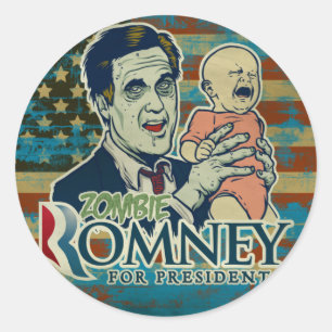 Sticker Zombie Romney
