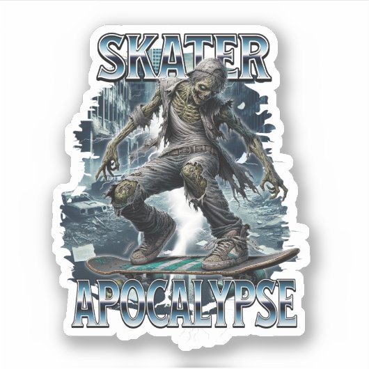 STICKER ZOMBIE SKATER APOCALYPSE (Devant)