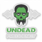 Sticker Zombie Techno Rave (Devant)