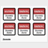 Sticker Zombie Zone (Feuille)