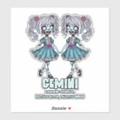 Sticker Zombies Gemini (Feuille)
