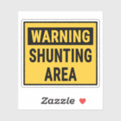 Sticker Zone d'arrêt de l'avertissement (Feuille)