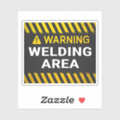 Sticker Zone de soudage - Attention (Feuille)