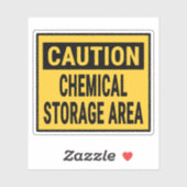 Sticker Zone de stockage chimique (Feuille)