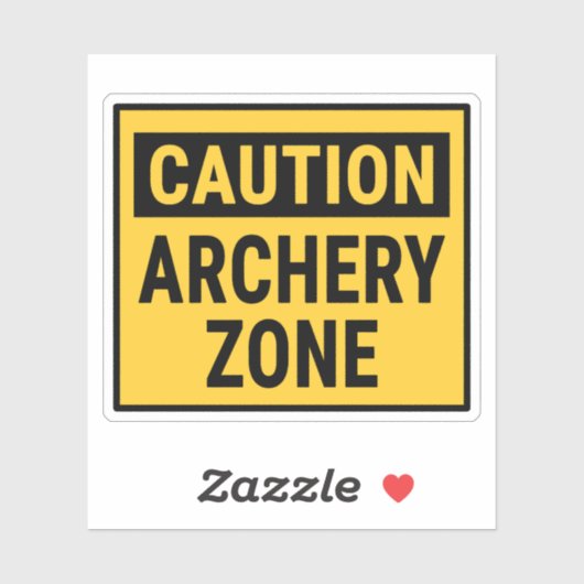 Sticker Zone de tir à l'arc (Feuille)
