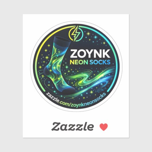 Sticker Zoynk Neon Socks (Feuille)