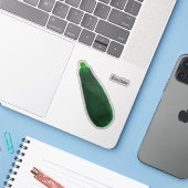 Sticker Zucchini (Ordinateur portable avec iPhone)