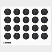 Sticker Zwart Masonic Fantasy Blauw (Vel)