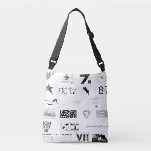 Sticker [ZWT/GRY] Crossbody Tas