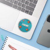 Sticker Zygologie (Ordinateur portable avec iPhone)