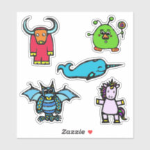 Stickerblad 6x6 "het alfabetboek" (Matte)
