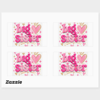 StickerCute Sticker Oudere Zus – Schattig Cadeau v
