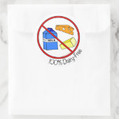 Stickers "100% Laitier" (Grand) (Sac)