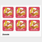 Stickers 100% Nut Free Food Allergy Alert (Feuille)