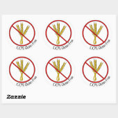 Stickers "100% sans gluten" (gros) (Feuille)