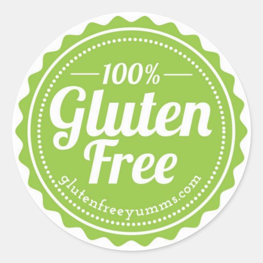Stickers 100% sans gluten — Vert (Devant)