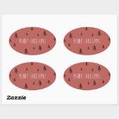 Stickers 11,4 x 6,9 cm, 4 par sheet - Christmas (Feuille)