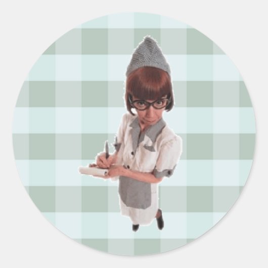 Stickers - 1950 RETRO DINER GAL (Voorkant)