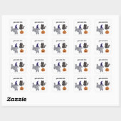 Stickers #1-3 Gris Halloween (Feuille)
