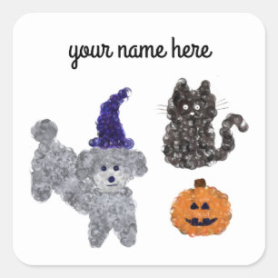 Stickers #1-3 Gris Halloween