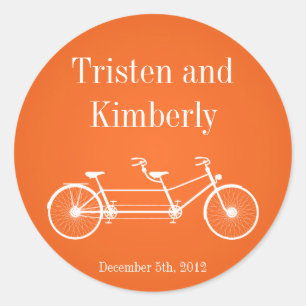 Stickers 20 - 1,5" Favor Vélo double orange