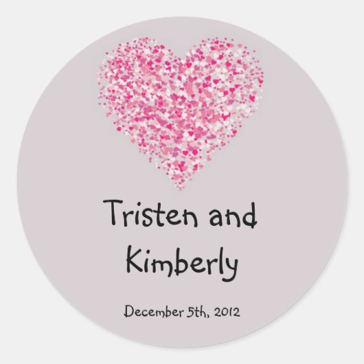 Stickers 20 - 1,5" Favour Pétales Floraux Rose Flo (Devant)