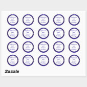 Stickers 20 - 1,5 po Favor Flacons Blanches (Feuille)
