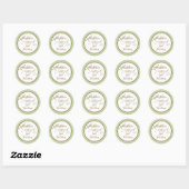 Stickers 20 - 1,5 po Favor Fleurs de bois de chien (Feuille)