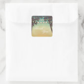 Stickers 20 Mercis Plage Coucher de soleil Palm Ar (Sac)