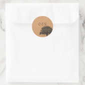 Stickers 20 Spring Tree Brown/Noir Wedding Favor (Sac)