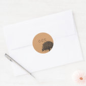 Stickers 20 Spring Tree Brown/Noir Wedding Favor (Enveloppe)
