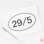 Stickers 29 sur 5 (Enveloppe)