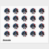 Stickers 2 ronds désorganisés (Feuille)
