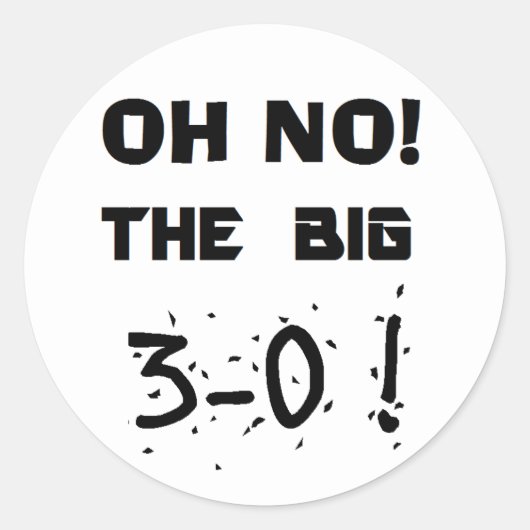 Stickers "30e anniversaire" (Devant)