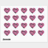 Stickers 30e anniversaire ROSE NOIR (Feuille)