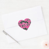 Stickers 30e anniversaire ROSE NOIR (Enveloppe)