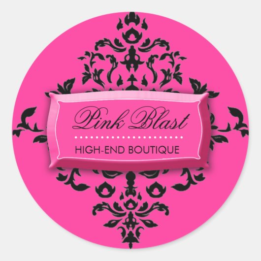 Stickers 311-Rose Blast #2 Hot Rose Damask (Devant)