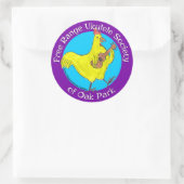 Stickers 3" Free Range Ukulele Society (Sac)