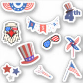 Stickers 4 juillet (Devant)
