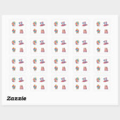 Stickers 4 juillet 4 pack (Feuille)