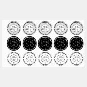 Stickers 50 Million Max™ Dollar Logo 1,5" (30) (Feuille)