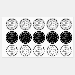 Stickers 50 Million Max™ Dollar Logo 1,5" (30)