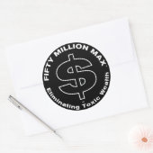Stickers 50 Million Max™ Logo 3 pouces (6) (Enveloppe)