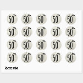 Stickers 50e anniversaire (Feuille)