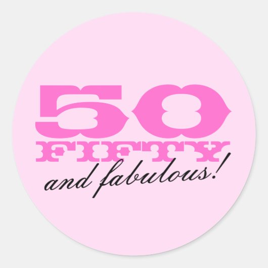 stickers 50e anniversaire | 50 et fabuleux (Devant)