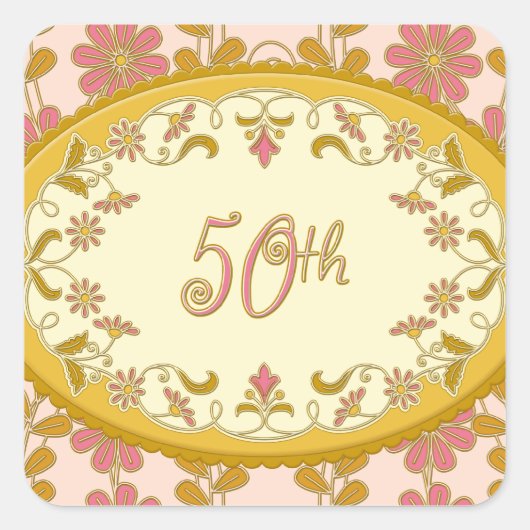 Stickers 50e anniversaire de la marguerite victori (Devant)