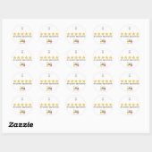 Stickers 5 étoiles pour Sun Visor, Windshield, En  (Feuille)